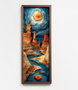 Wallity Pintura Decorativa en MDF con Marco 40 x 120 cm Multicolor